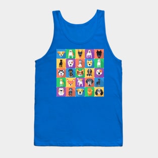 Seamless background with dogs Tank Top